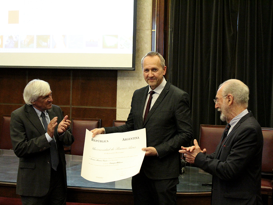 Prof. Damijan Miklavčič awarded an Honorary Doctorate by the University of Buenos Aires, Argentina