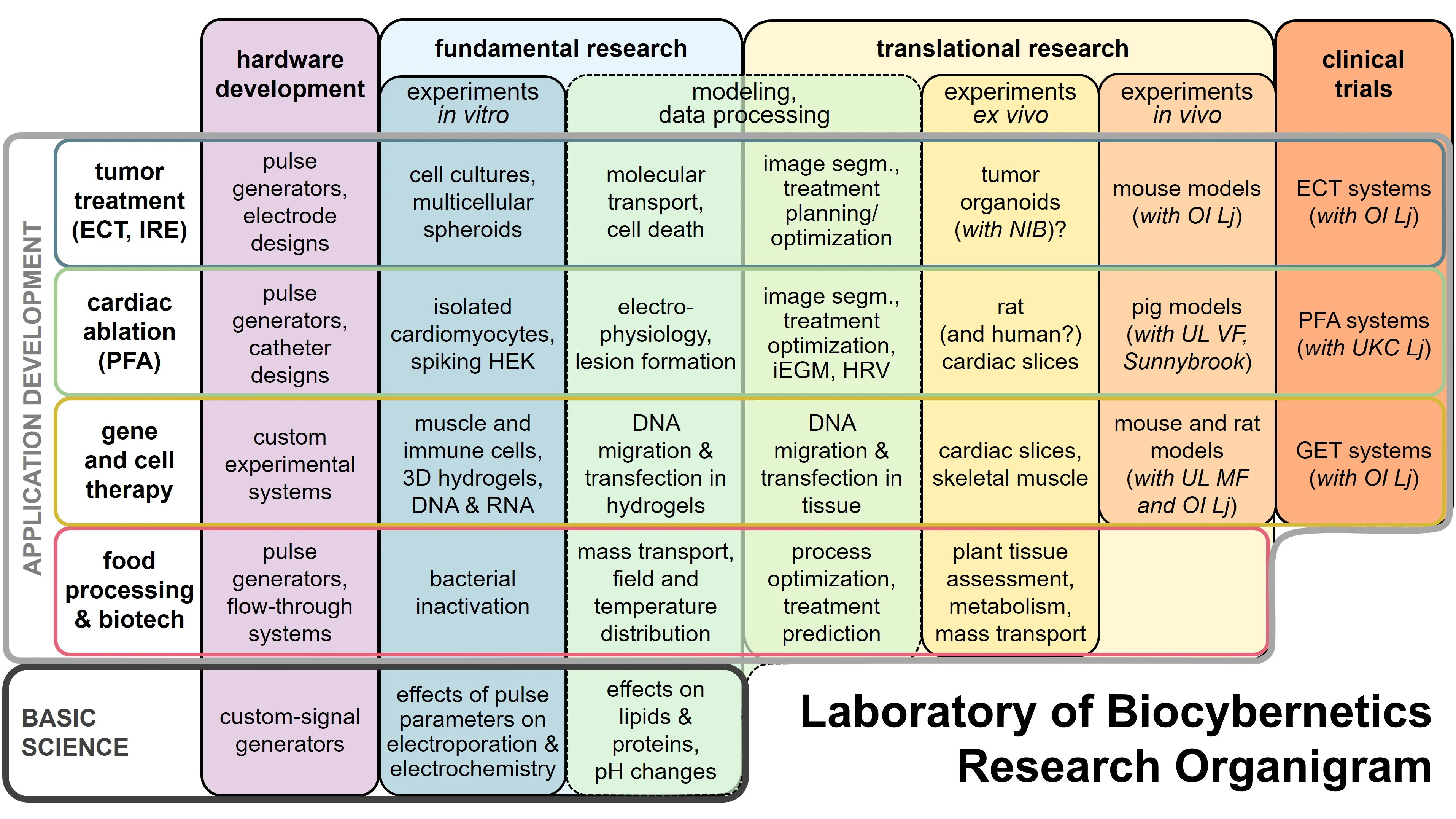 Organigram of LBK research